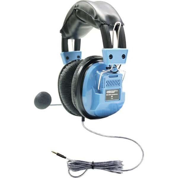 HamiltonBuhl Deluxe Headset with Gooseneck Mic and In-Line Volume Control plus TRRS Plug