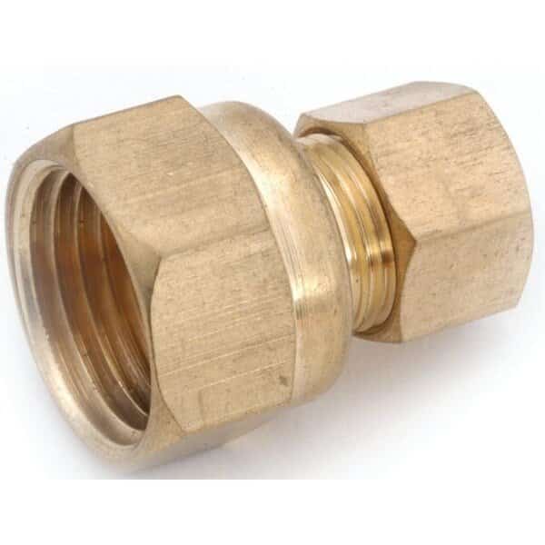 Pipe Connector, 12 in, Compression x Female, Brass, 200 psi Pressure