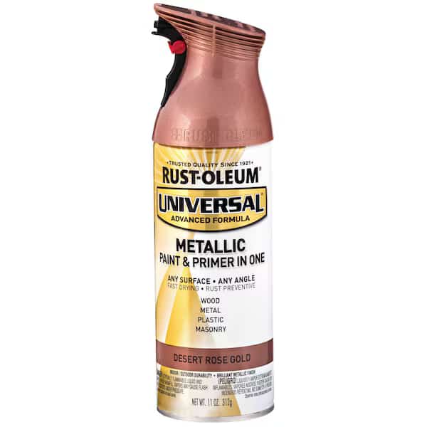 Spray Paint, Desert Rose Gold, Metallic, Solvent, 11 oz