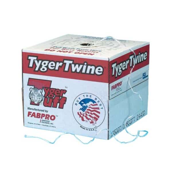 Polypropylene Tying Twine, 1-Ply, 210 lb, White, 5500'/Case