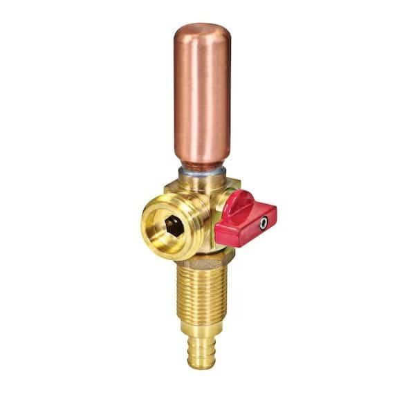 Replacement Valve W/ Hammer Arrestor 1/2" PEX B Inlet x 3/4" MHT Outlet, Brass, For Hot Water, Everflow, Mfr#: 540PH