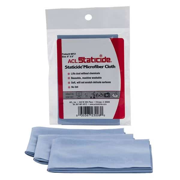 Microfiber Cloth 9" x 9", Blue, PK24