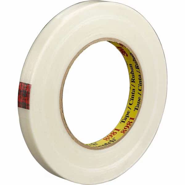 Filament Tape, 3" Core, 3/4"x60 Yards, Clear