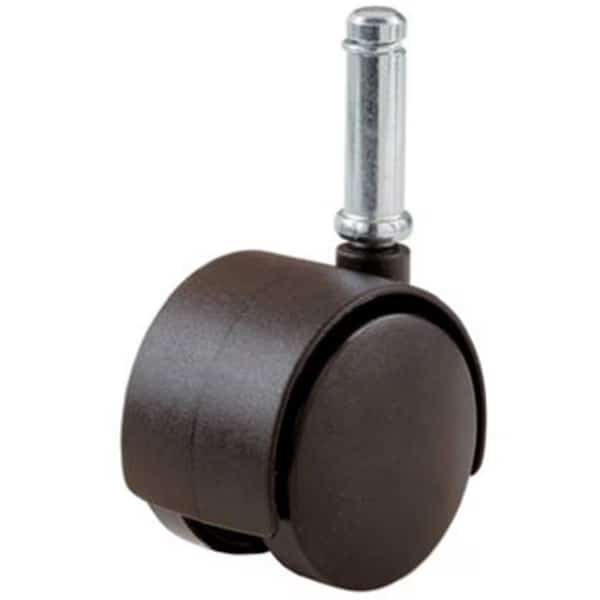 9741 2 in. Twin Wheel Stem CasterBlack