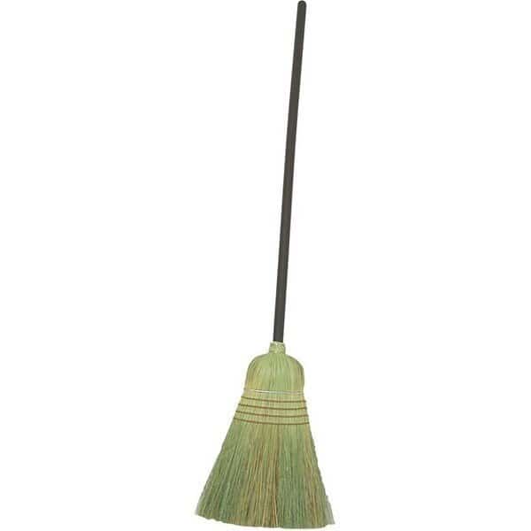 Warehouse Broom, Sotol Fiber Bristle, Lacquered Wood Handle, Black