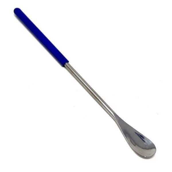Vinyl Handle Micro Lab Flat Spoon Spatula 6"