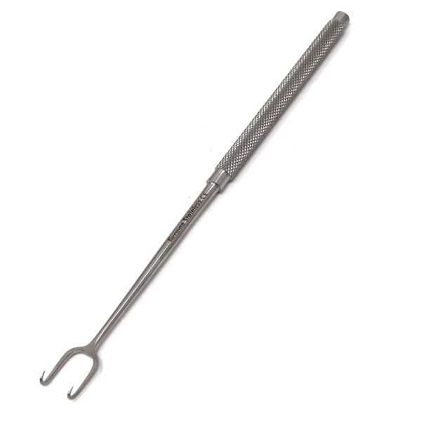 Joseph Skin Hook 6.25", with 2 Sharp Prongs 7mm Apart,
