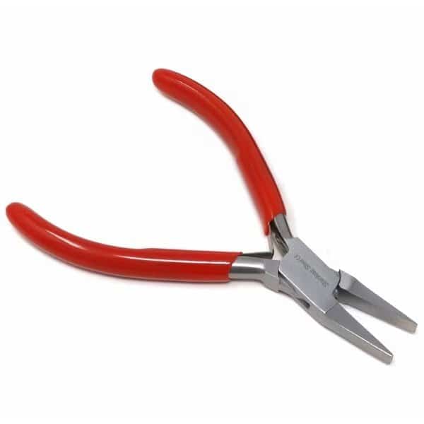 Jewelry Making Pliers Flat Nose Professional Repair Stainless Steel Tool with Cushion Grip