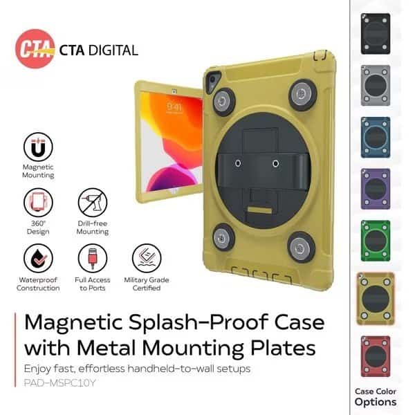 Cta Magnetic Splash-Proof Case, PAD-MSPC10Y