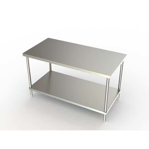Delux Work Table, 60"W X 30"D X 35"H, W/ Adjustable Undershelf