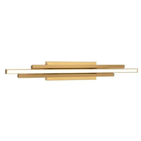 Indra 36" LED Vanity - Satin Brass