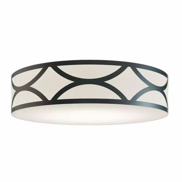 Lake 4-Light 30 in. LED Flush Mount - Black