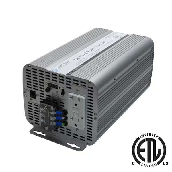 Power Inverter, Modified Sine, 4,000 W Peak, 2,000 W Continuous, 2 Outlets