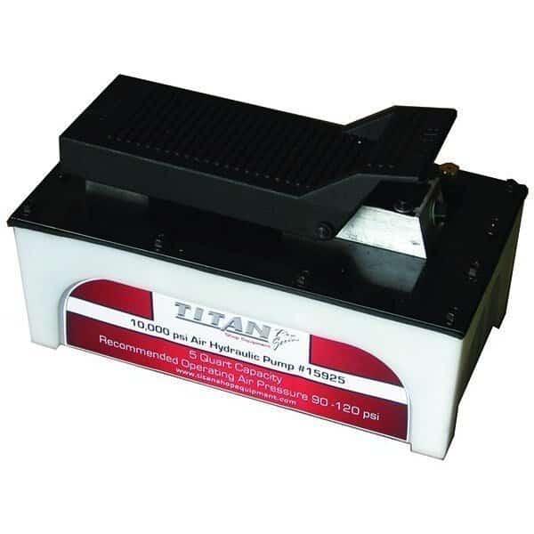 Pump, Air Hydraulic, Titan, Plastic, 5 qt.