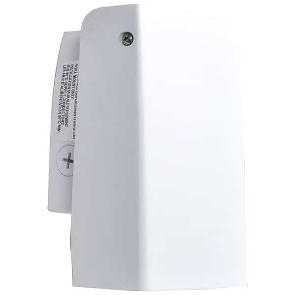 Adapt, Outdoor Adjustable LED Wall Mount, White Finish, Clear Glass
