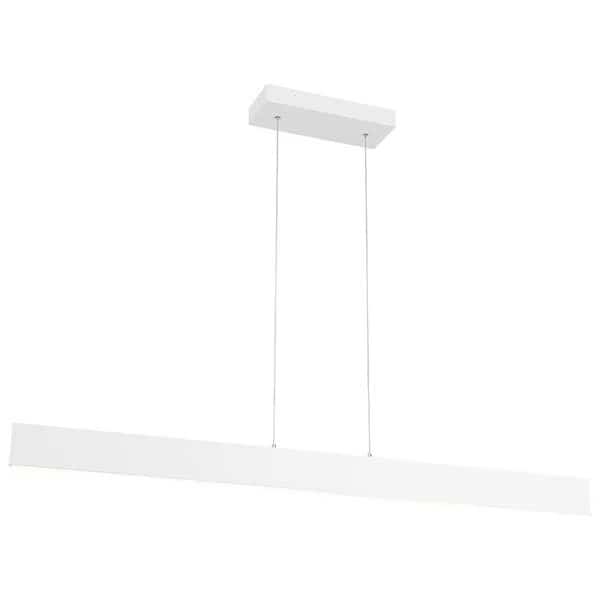 Holm, LED Linear Pendant, Matte White Finish, Acrylic Lens Acrylic