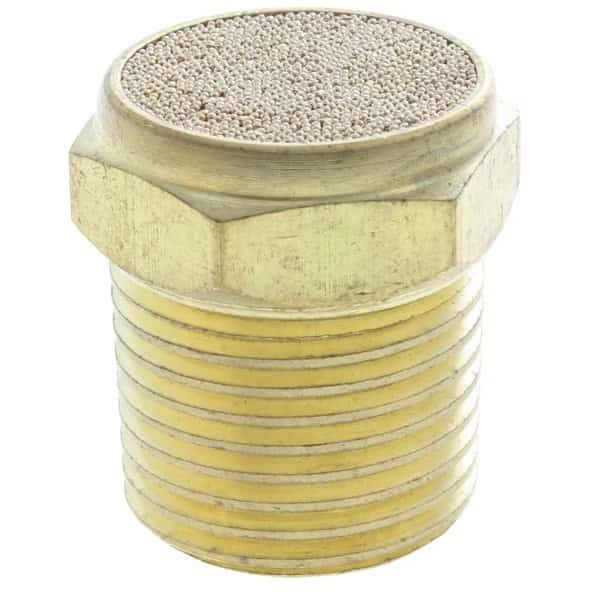 Muffler, Brass Wire Mesh, 1/8" Male NPT