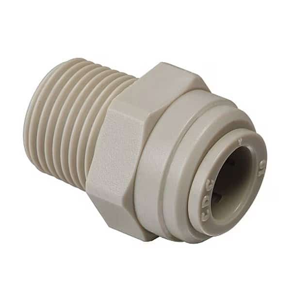 Fitting, Fluidfit, Male Straight Hex, 3/8" x 1/2" Male NPT