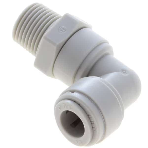 Fitting, Fluidfit, Swivel Elbow, Male, 3/8" x 3/8" NPT