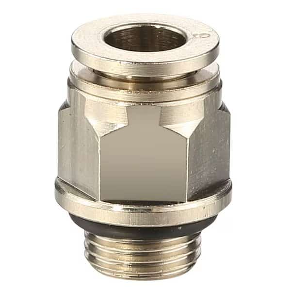 Fitting, PTC, Male Straight, Brass, 1/4" x 1/8" Male Universal Thread