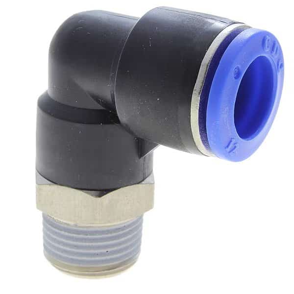 Fitting, PTC, Male Hex Elbow, 4mm x 3/8" Male BSPT (R)