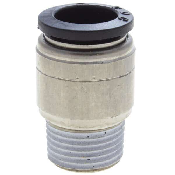 Fitting, PTC, Male Straight Round, 5/32" x 1/4" Male NPT, POC5/32-N2