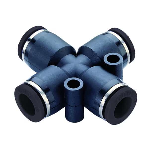 Fitting, PTC, Union Cross, 3/8"