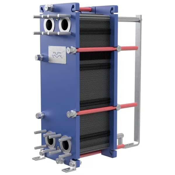 Gasketed Plate Heat Exchanger, 50 Plate, 4,760K BTU