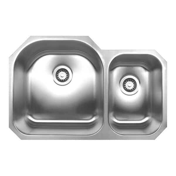 Noah'S Collection SS Dbl Bowl Undermount Sink, SS