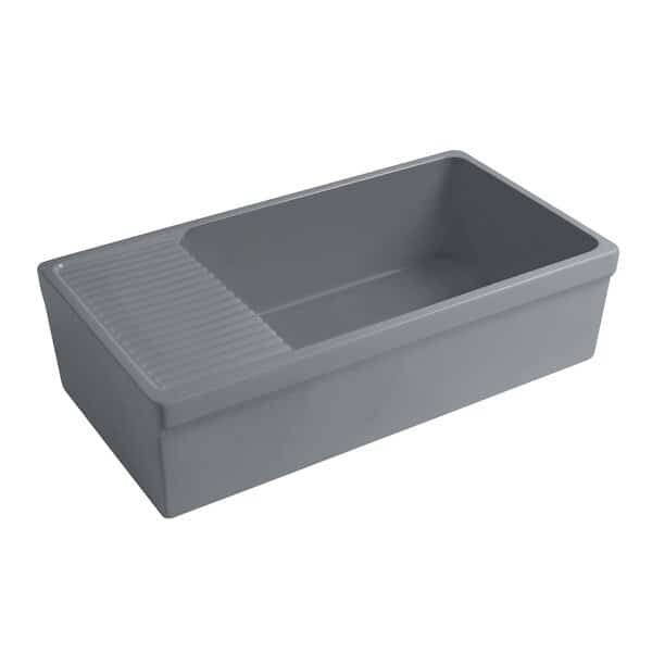 Lrg Rvrsbl Matte Kitchen Sink W/ A 2.5" Lip Front Apron On Both Sides,