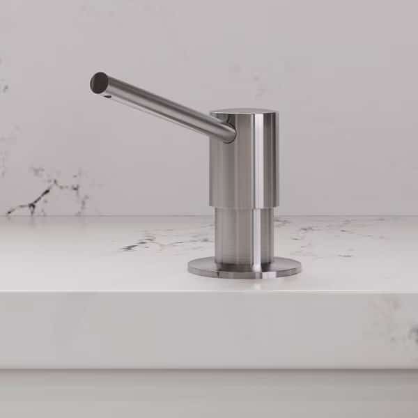 ALFI brand AB5006-BSS Modern Round Brushed SS Soap Dispenser