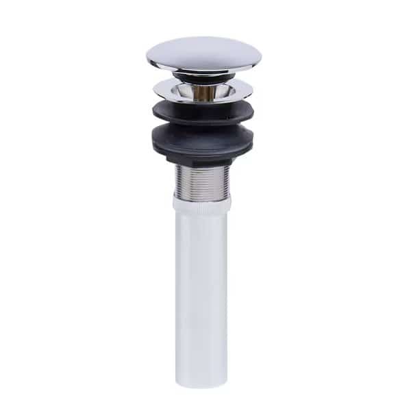 Polished Chrome Pop Up Drain for Bathroom Sink W/ Overflow