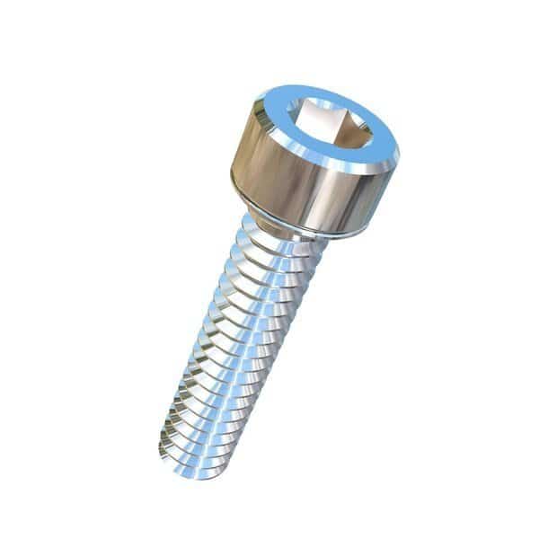#4-40 Socket Head Cap Screw, Socket, Plain Titanium, 1/2 in Length
