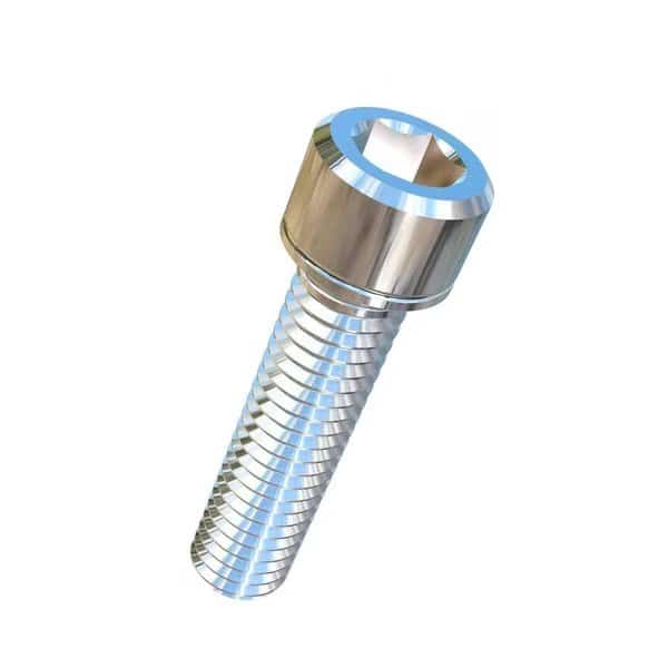 3/8"-16 Socket Head Cap Screw, Socket, Plain Titanium, 1-1/2 in Length