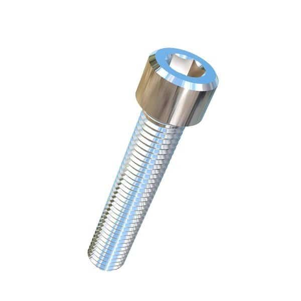 1/4"-28 Socket Head Cap Screw, Socket, Plain Stainless Steel, 1-1/4 in Length