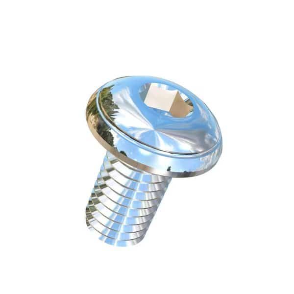 #10-32 Socket Head Cap Screw, Socket, Plain Titanium, 3/8 in Length