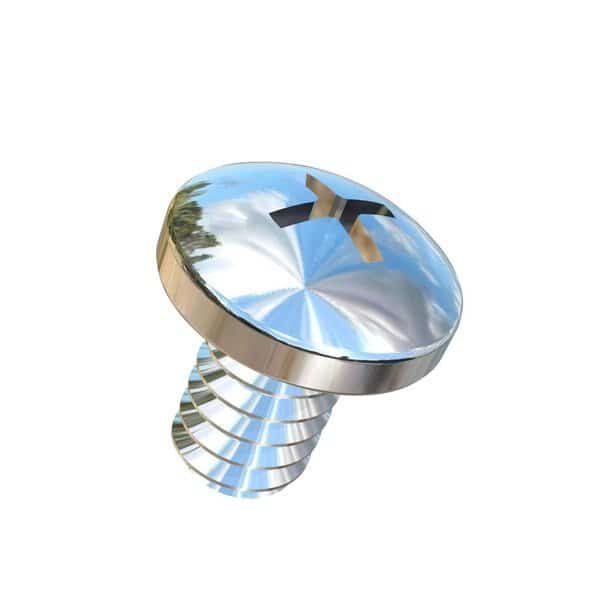 #4-40 x 3/16 in Phillips Pan Machine Screw, Plain Titanium