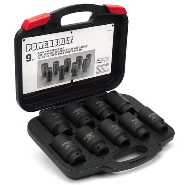 9Pc Deluxe Axle Nut Socket Set Kit61
