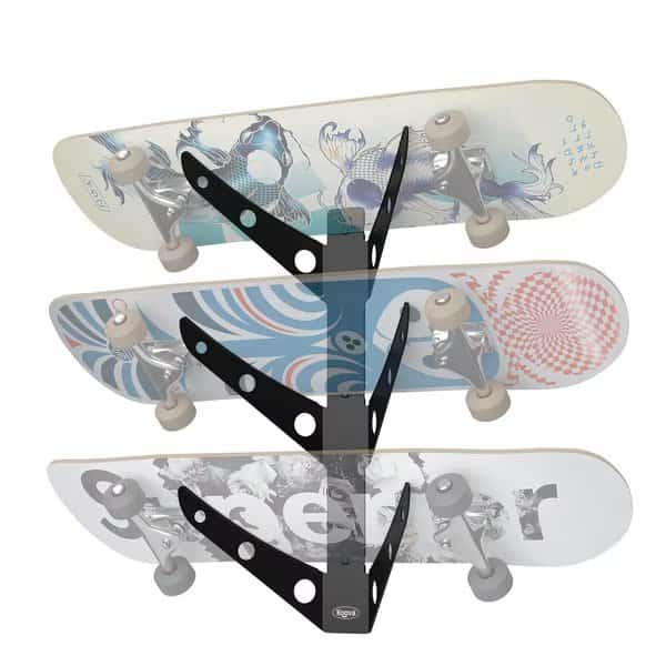 3 Skateboard Wall Mount Rack Holder
