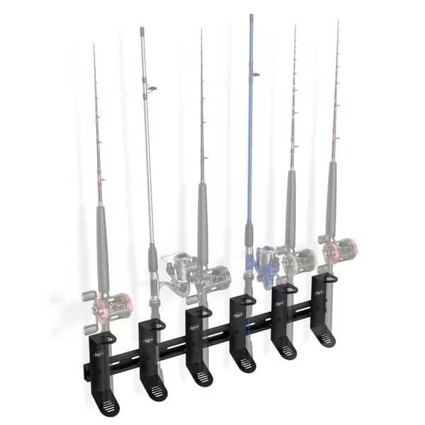 Wall Mount Spinning Fishing Rod Holders & Reel Storage