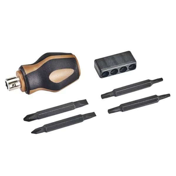 Multi-Bit 9-in-1 Stubby Screwdriver