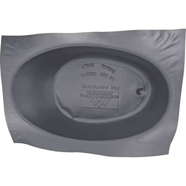 Tub Protector, 60 in x 42 in Plastic wFoam bottom tubs up to 18 in H, 25PK