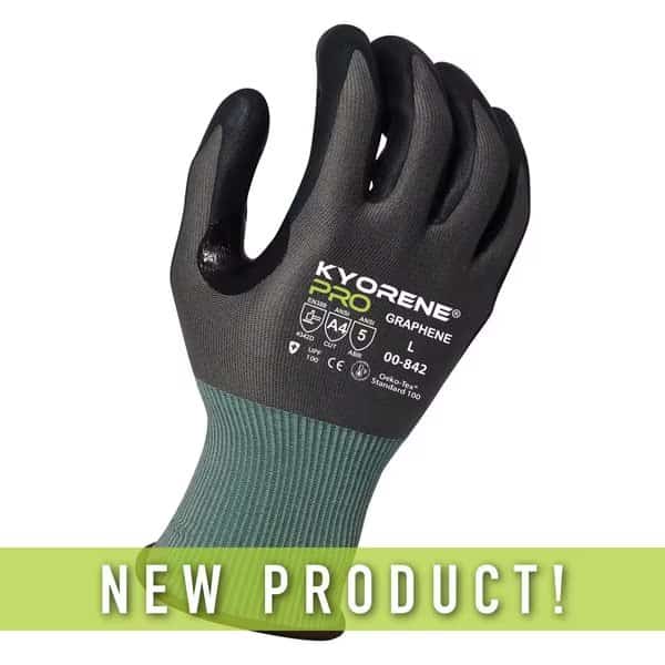 18g Gray 
Graphene A4 Liner with Black HCT Nano-Foam
Nitrile Palm Coating (XXL) PK Gloves