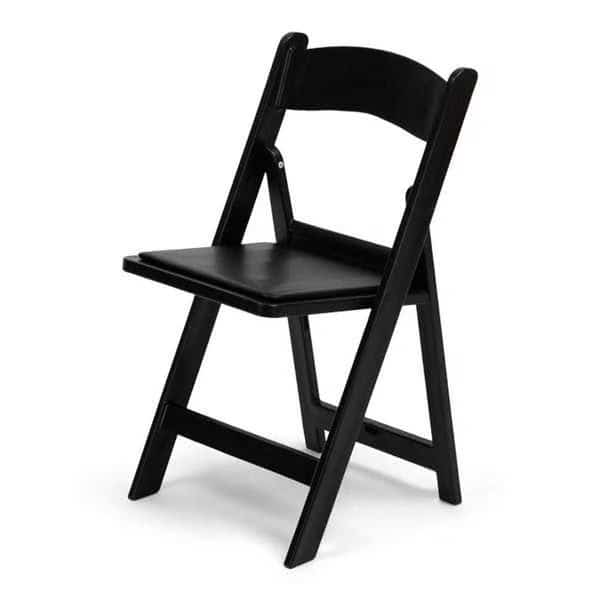 TitanPRO Black Resin Folding Chair