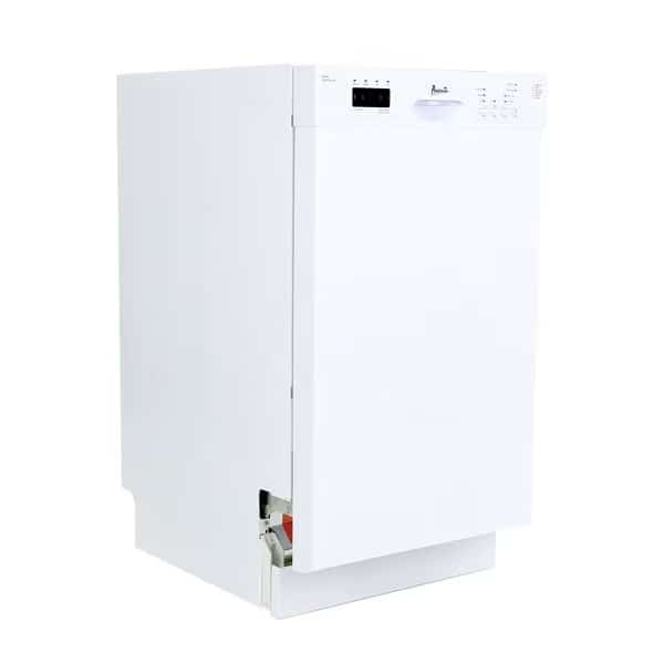 18 in. Built In Dishwasher, White