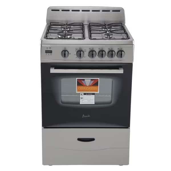 Avanti 24" Gas Range, Stainless Steel