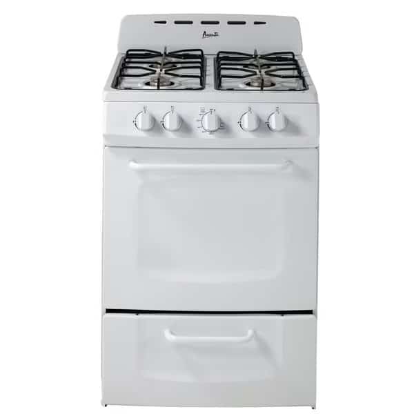 Avanti 24" Gas Range, White