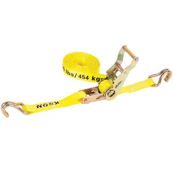 1"X15Ft 3000 lb Ratchet Strap Bulk Yellow, Erickson, Mfr#: 51316