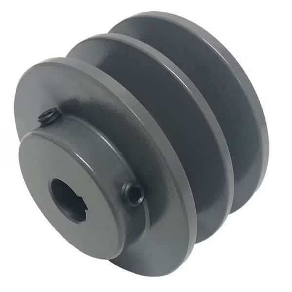 Finished Bore 2 Groove V-Belt Pulley 4.75 inch OD