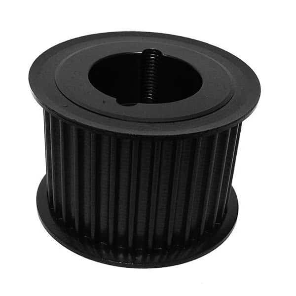 44-8P50-2012, Timing Pulley, Cast Iron, Black Oxide,